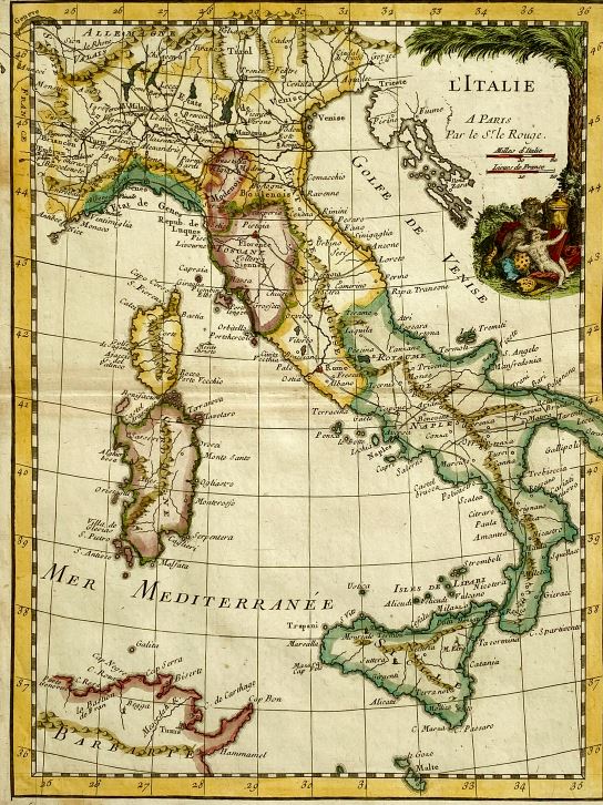 Abeja Italia, mapa de miel