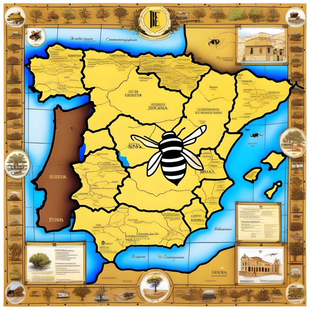 Abeja España, miel de romero